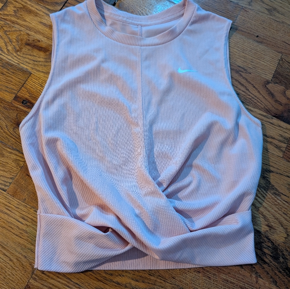 Nike Purple Crop Tank Top with Tie‎ Front
